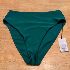 Shade & Shore Emerald Green Women's Swim Bottom S NWT
